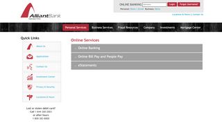 
                            1. Personal Online Services - Alliant Bank