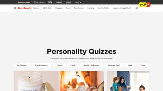 
                            9. Personality Quizzes on BuzzFeed