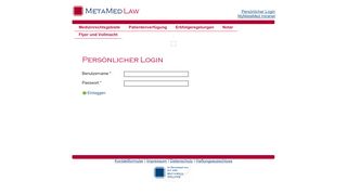 
                            6. Persönlicher Login - metamedlaw.de