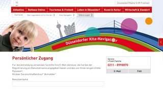 
                            7. Persönlicher Zugang | Düsseldorfer Kita-Navigator