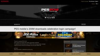 
                            9. PES mobile's 200M downloads celebration login campaign ... - Konami