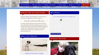 
                            5. Pet Chip Registry UK - Edit Account