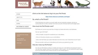 
                            9. pet portal login - Animal Medical Center of Kennedy Township