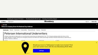 
                            6. Petersen International Underwriters - Company Profile and News ...