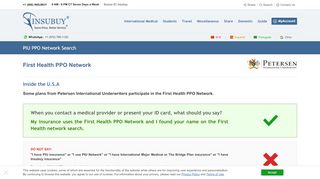 
                            1. Petersen Short Term Medical PPO Network - First Health PPO Network