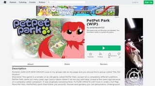 
                            6. PetPet Park (WIP) - Roblox