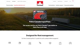 
                            5. Petro-Canada SuperPass - Our Fleet Management Fuel Card