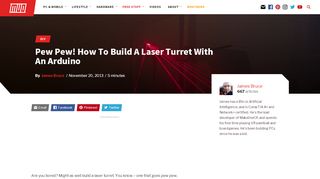 
                            7. Pew Pew! How To Build A Laser Turret With An Arduino - MakeUseOf