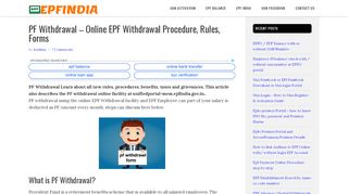 
                            6. PF Withdrawal Online Procedure- EPF Withdrawal …