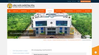 
                            3. PG Scholarship (GATE/GPAT) - All India Council for ...