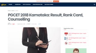 
                            7. PGCET 2018 Karnataka: Result, Rank Card, Counselling