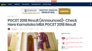 
                            9. PGCET 2018 Result (Announced)- Check Here …