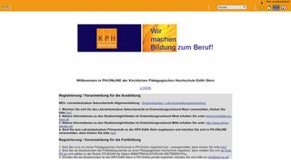 
                            8. PH-Online - Kirchliche Pädagogische Hochschule …