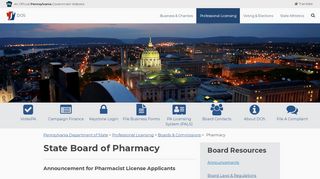 
                            8. Pharmacy - Pennsylvania Department of State - PA.gov