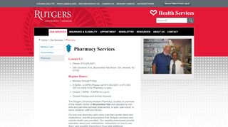 
                            8. Pharmacy Services at Rutgers Newark Health Services > Our Services ...