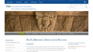 
                            9. Ph.D./Master's Application Process | Yale Graduate …