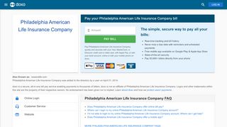 
                            3. Philadelphia American Life Insurance Company: Login, Bill ...