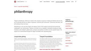 
                            3. philanthropy - Target Corporate