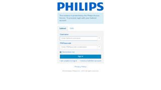 
                            7. Philips Access Service - Login