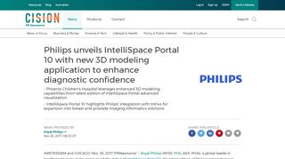 
                            7. Philips unveils IntelliSpace Portal 10 with new 3D modeling ...