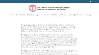 
                            9. Philosophy of the ABNS CC Program - American Board of ...