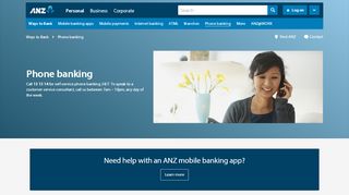 
                            1. Phone banking | ANZ