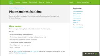 
                            7. Phone & text banking | Digital education hub | Kiwibank