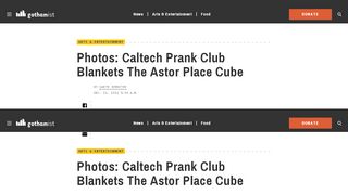 
                            6. Photos: Caltech Prank Club Blankets The Astor Place Cube ...