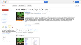 
                            8. PHP 5 CMS Framework Development - 2nd Edition