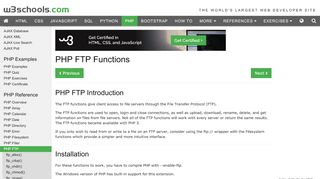 
                            3. PHP 7 ftp_login() Function - w3schools.com