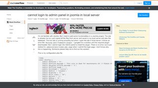 
                            6. php - cannot login to admin panel in joomla in local ...