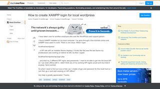 
                            7. php - How to create XAMPP login for local …