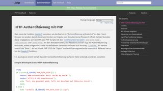 
                            1. PHP: HTTP-Authentifizierung mit PHP - Manual