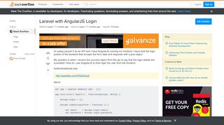 
                            2. php - Laravel with AngularJS Login - Stack Overflow