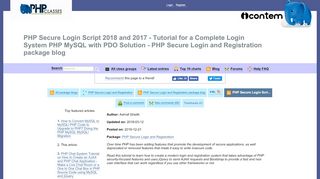 
                            2. PHP Secure Login Script 2018 and 2017 - Tutorial for a ...