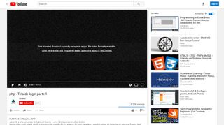 
                            2. php - Tela de login parte 1 - YouTube