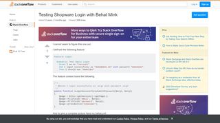 
                            7. php - Testing Shopware Login with Behat Mink - …