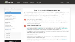 
                            2. PhpBB Security Enhancement Tips - SiteGround