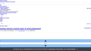 
                            6. phpmyadmin - wamp server mysql user id and password ...