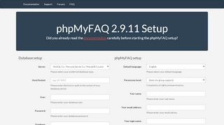 
                            6. phpMyFAQ 2.9.11 Setup - wissen.dwro.de