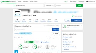 
                            5. PhysAssist Scribes Reviews | Glassdoor