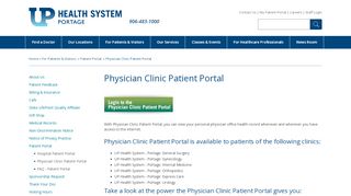 
                            8. Physician Clinic Patient Portal - Portage Health