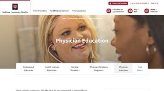 
                            1. Physician Education | IU Health