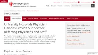 
                            3. Physician Liaison Program | University Hospitals | Cleveland ...