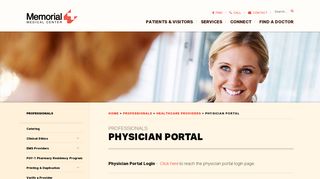 
                            10. Physician Portal - Memorial Medical Center