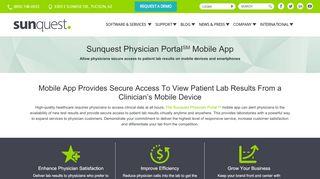 
                            6. Physician Portal Mobile App | Sunquest - Sunquest Information Systems