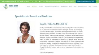 
                            5. Physicians - Naples Center for Functional Medicine - Hughes ...