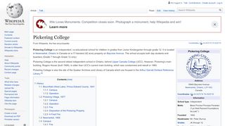 
                            6. Pickering College - Wikipedia