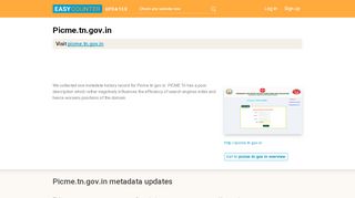 
                            5. PICME Tn (Picme.tn.gov.in) - PICME-Login - Easy Counter
