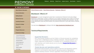 
                            11. Piedmont Community College > Online & …